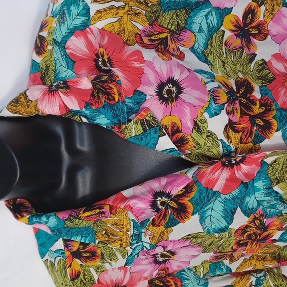 Elizabeth Liz Claiborne Vintage Hawaiian Shirt Womens Size 14, 25" pit to pit - Picture 3 of 8